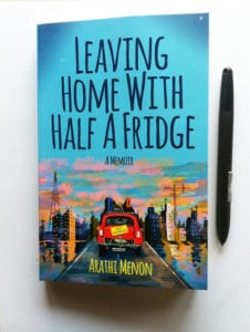 Book cover design, Leaving Home with Half a Fridge